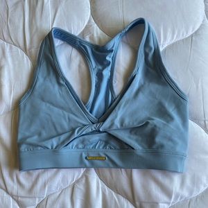 Gymshark x Whitney Mesh sports Bra/cycling shorts Set
